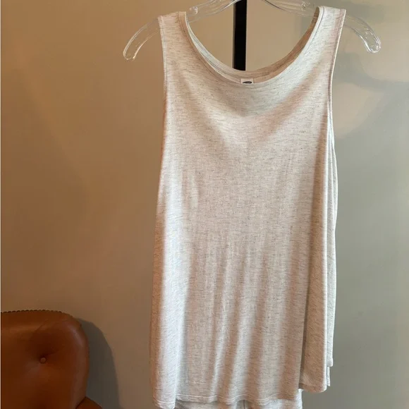 3 Old Navy, Navy/Cream/Grey Relaxed Swing Womens Tank Tops With Sparkle Fabric - Picture 3 of 9